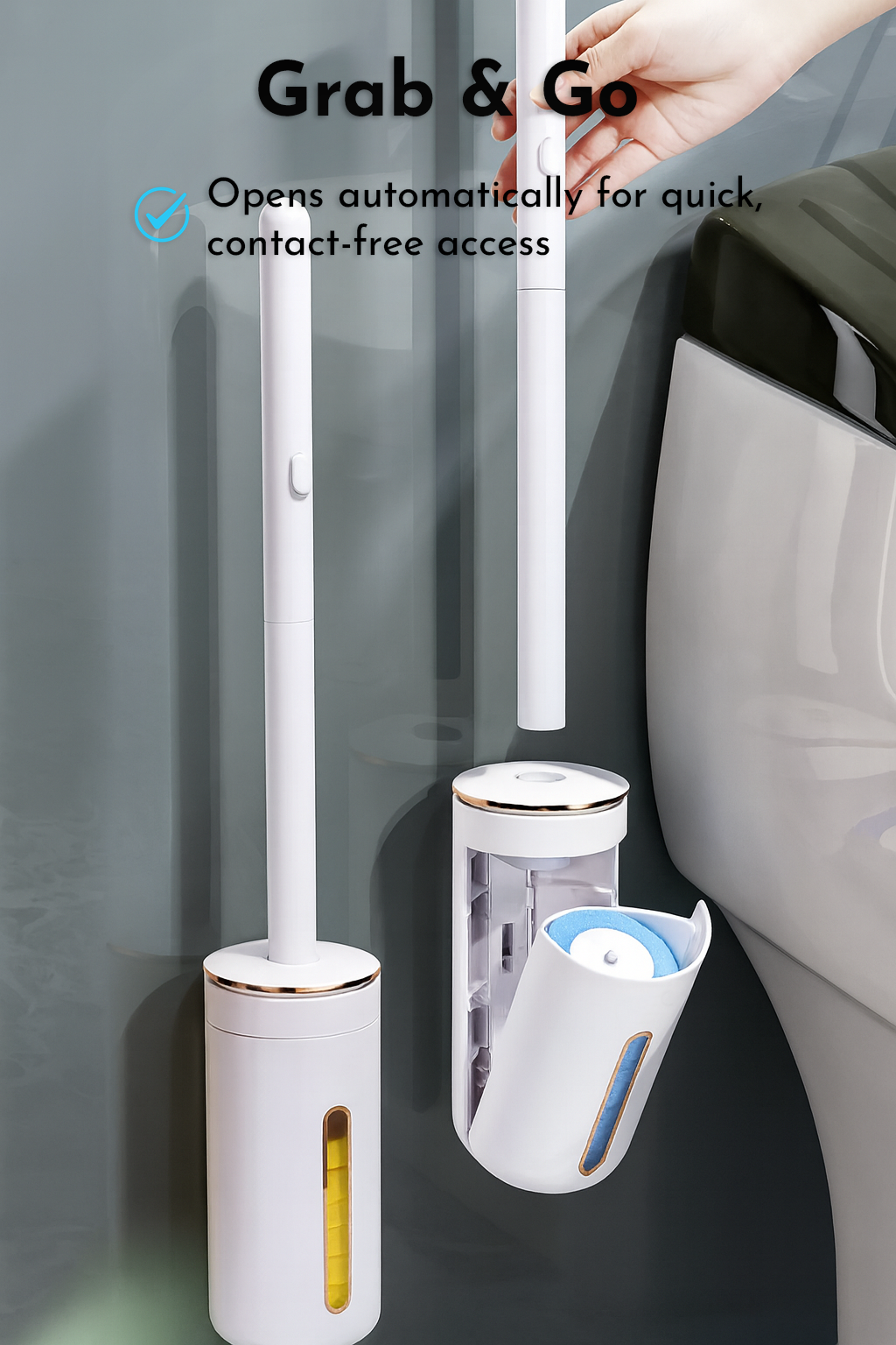 Premium Wall Mounted disposable toilet brush