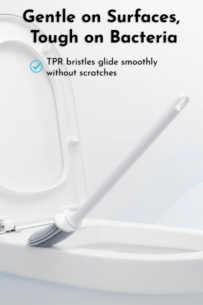 Double-Sided Silicone Toilet Brush